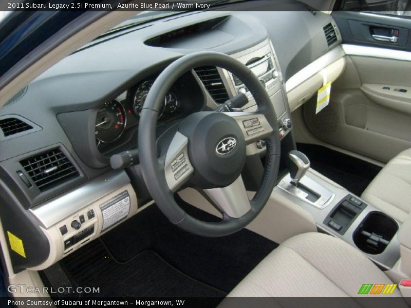 Azurite Blue Pearl / Warm Ivory 2011 Subaru Legacy 2.5i Premium