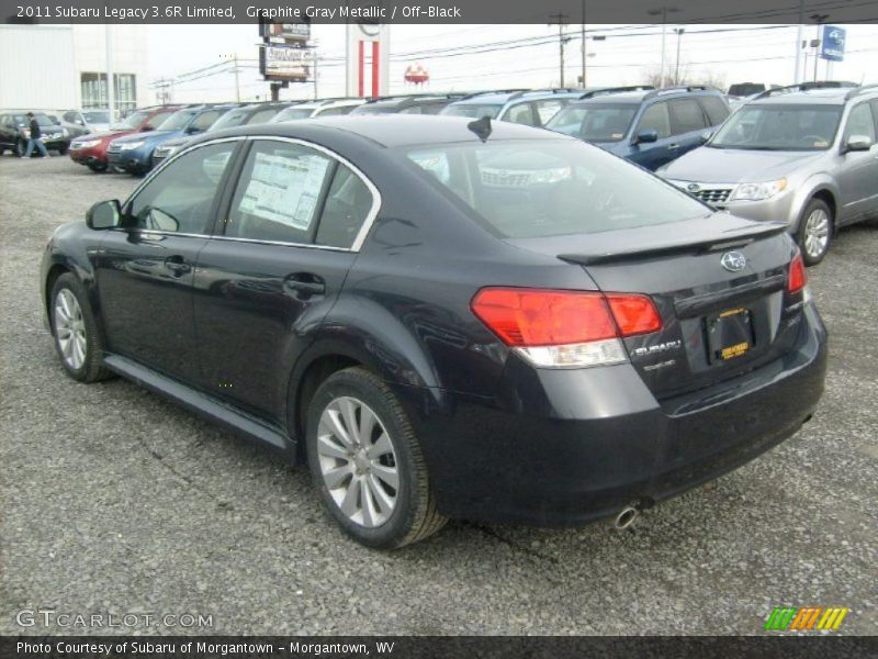 Graphite Gray Metallic / Off-Black 2011 Subaru Legacy 3.6R Limited