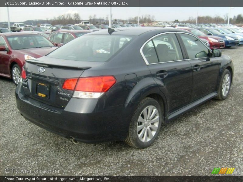 Graphite Gray Metallic / Off-Black 2011 Subaru Legacy 3.6R Limited