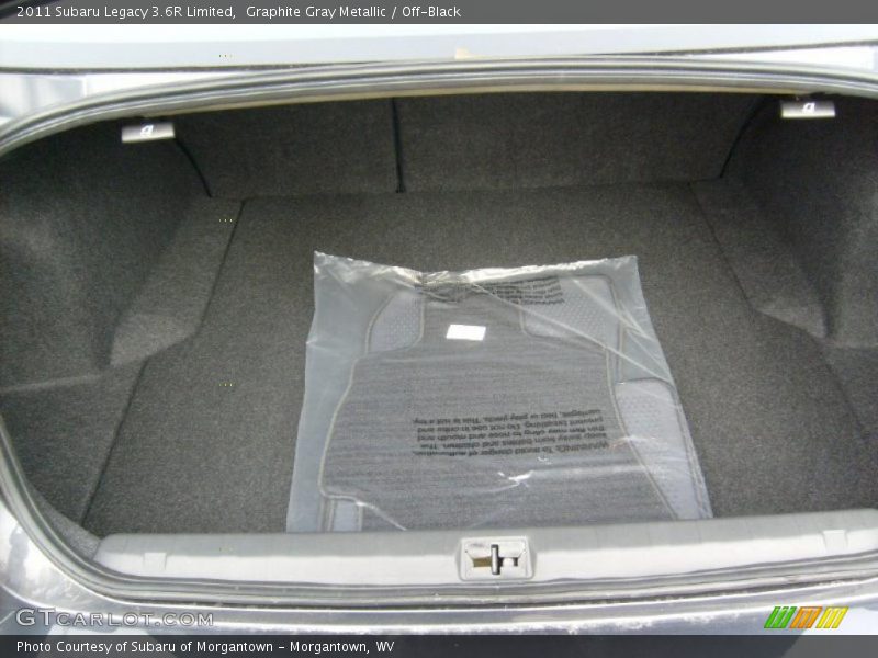 Graphite Gray Metallic / Off-Black 2011 Subaru Legacy 3.6R Limited