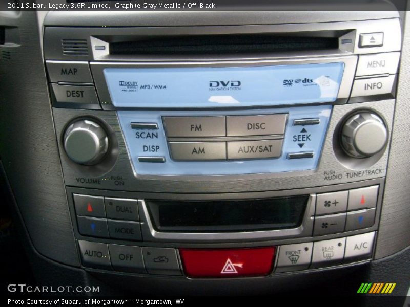 Controls of 2011 Legacy 3.6R Limited