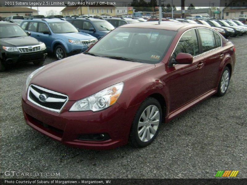 Ruby Red Pearl / Off-Black 2011 Subaru Legacy 2.5i Limited