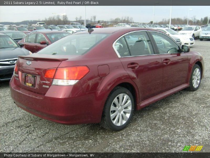 Ruby Red Pearl / Off-Black 2011 Subaru Legacy 2.5i Limited