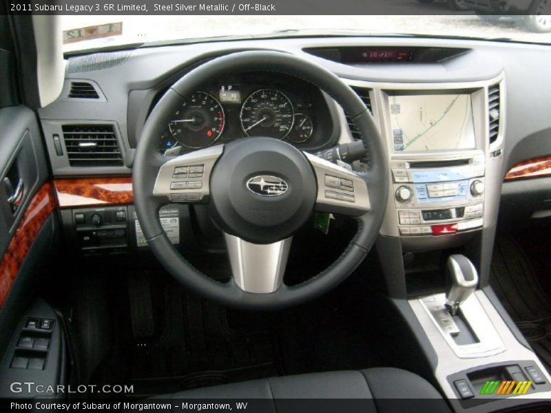 Steel Silver Metallic / Off-Black 2011 Subaru Legacy 3.6R Limited