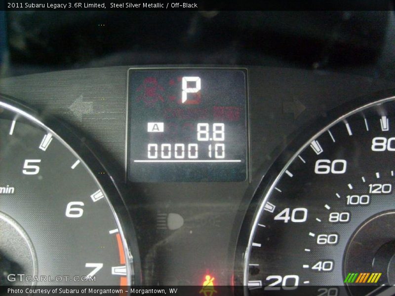 Steel Silver Metallic / Off-Black 2011 Subaru Legacy 3.6R Limited