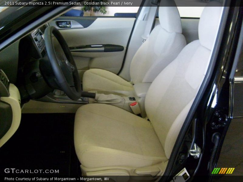 Obsidian Black Pearl / Ivory 2011 Subaru Impreza 2.5i Premium Sedan