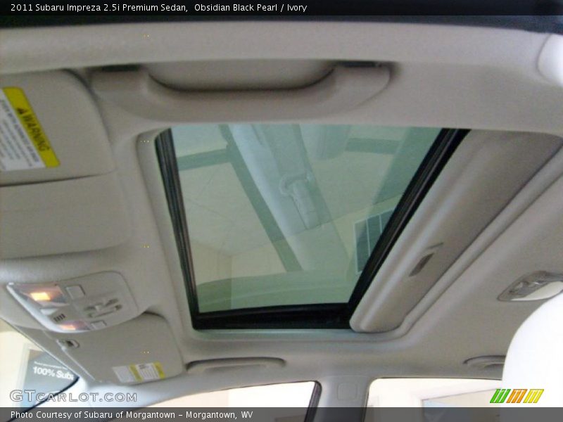 Obsidian Black Pearl / Ivory 2011 Subaru Impreza 2.5i Premium Sedan