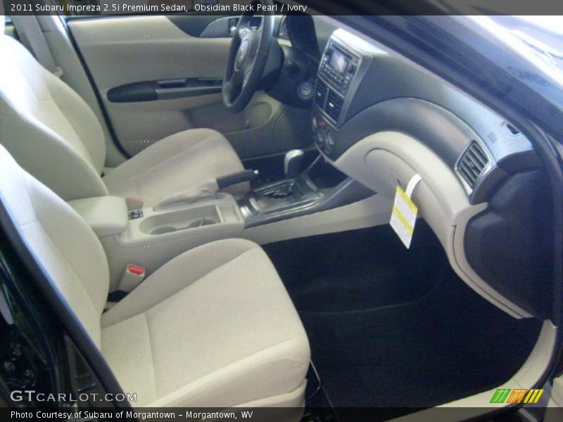 Obsidian Black Pearl / Ivory 2011 Subaru Impreza 2.5i Premium Sedan
