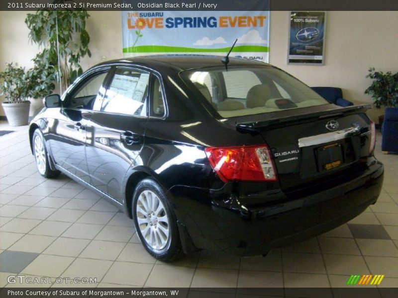 Obsidian Black Pearl / Ivory 2011 Subaru Impreza 2.5i Premium Sedan