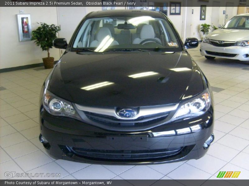 Obsidian Black Pearl / Ivory 2011 Subaru Impreza 2.5i Premium Sedan