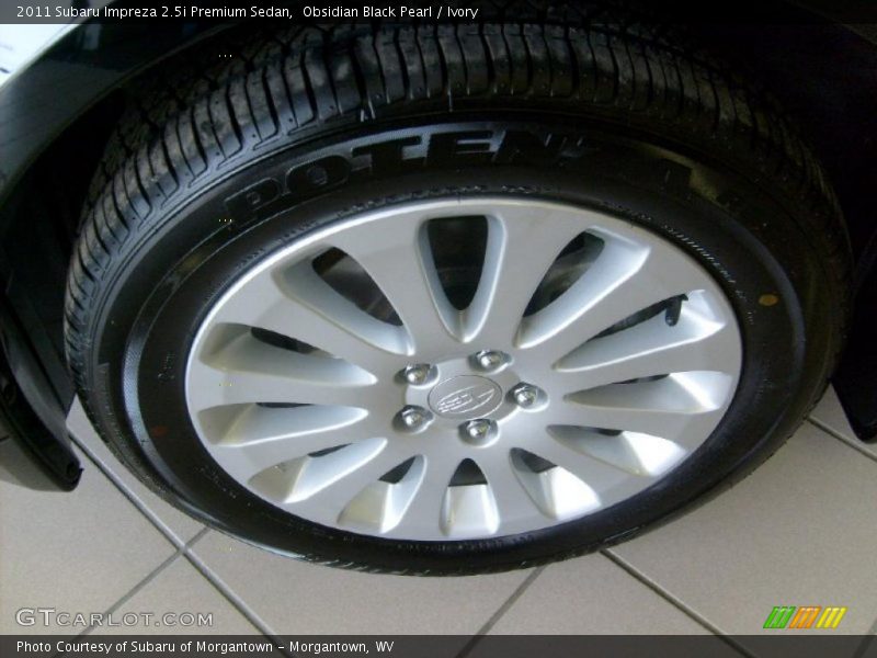 Obsidian Black Pearl / Ivory 2011 Subaru Impreza 2.5i Premium Sedan