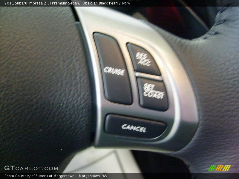 Obsidian Black Pearl / Ivory 2011 Subaru Impreza 2.5i Premium Sedan