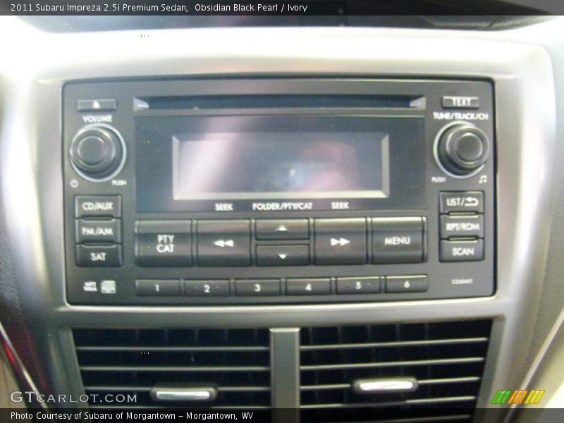 Obsidian Black Pearl / Ivory 2011 Subaru Impreza 2.5i Premium Sedan