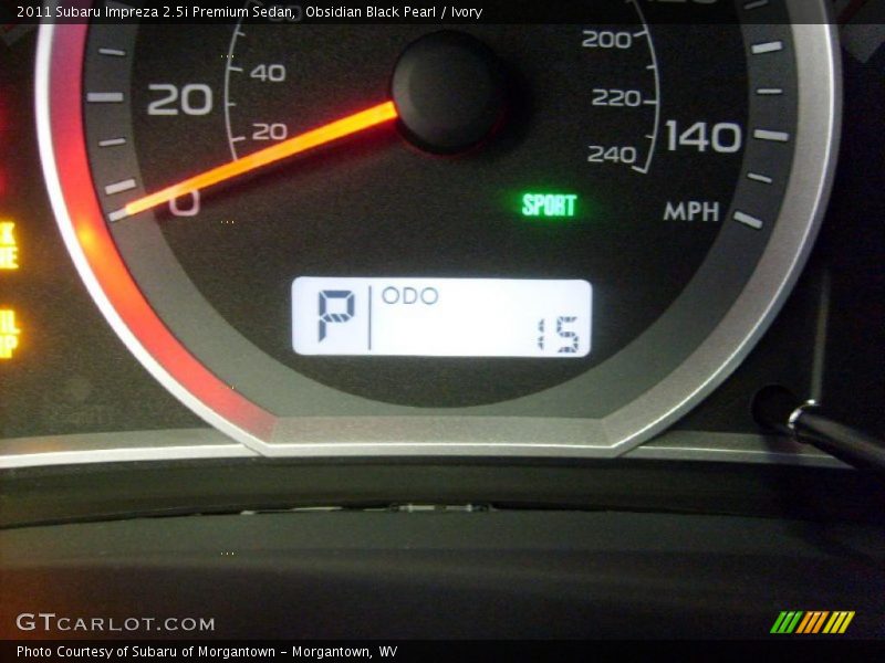 Obsidian Black Pearl / Ivory 2011 Subaru Impreza 2.5i Premium Sedan