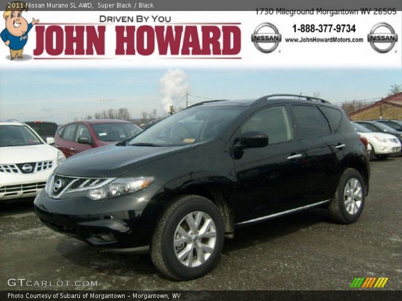 Super Black / Black 2011 Nissan Murano SL AWD