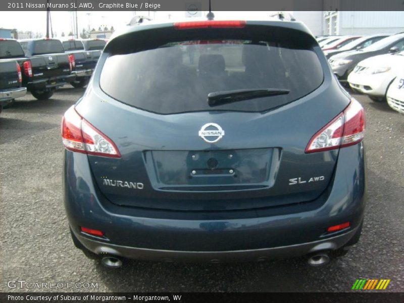 Graphite Blue / Beige 2011 Nissan Murano SL AWD