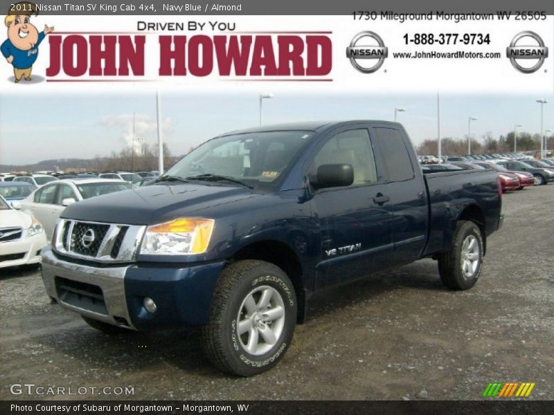 Navy Blue / Almond 2011 Nissan Titan SV King Cab 4x4