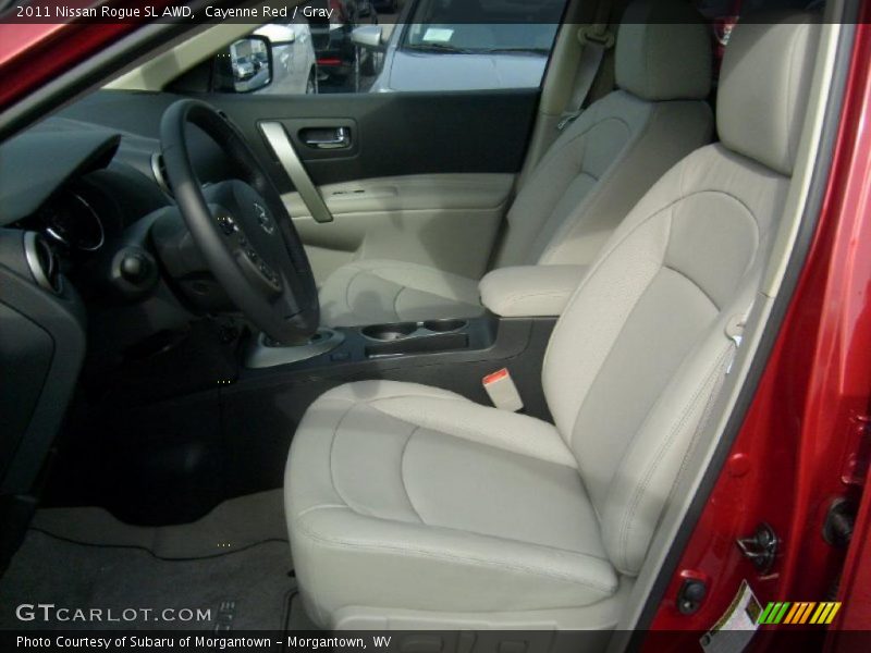 Cayenne Red / Gray 2011 Nissan Rogue SL AWD