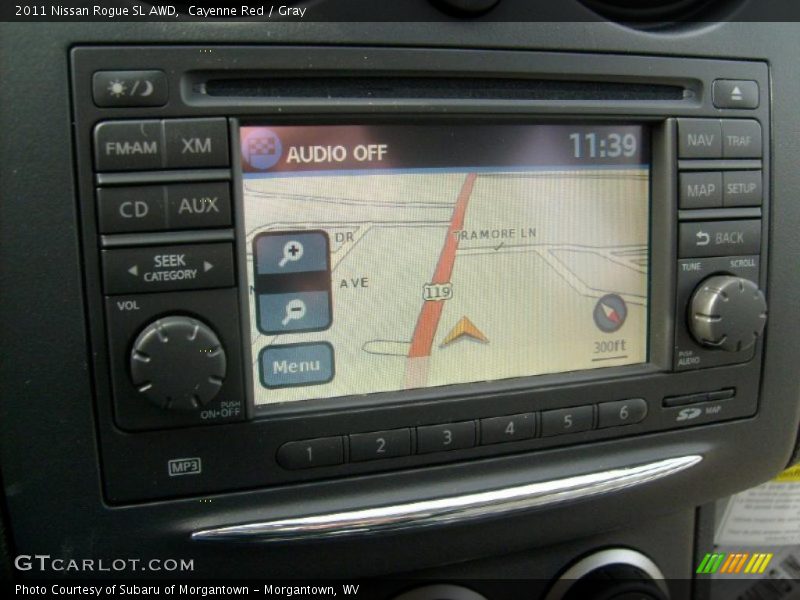 Cayenne Red / Gray 2011 Nissan Rogue SL AWD