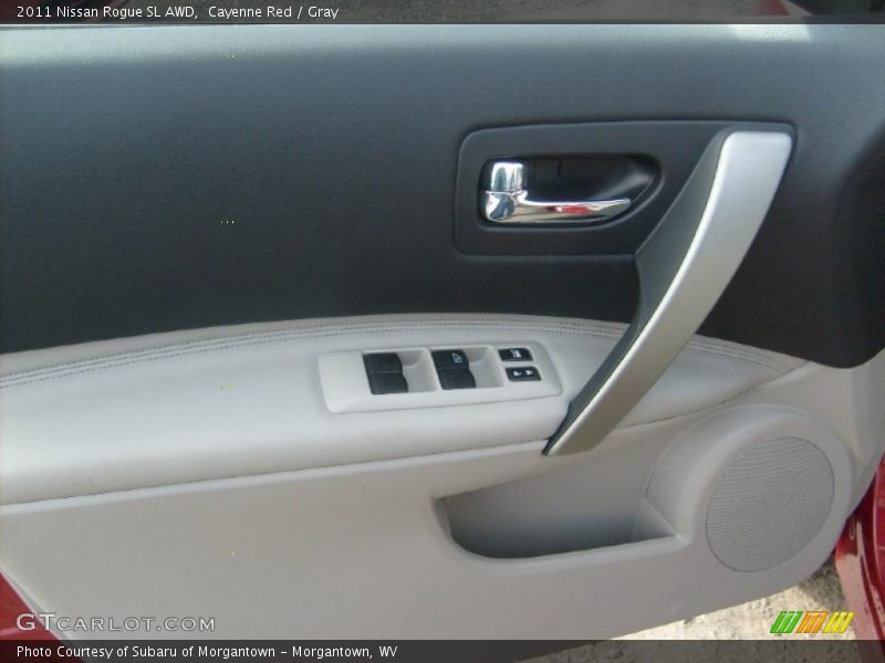 Cayenne Red / Gray 2011 Nissan Rogue SL AWD