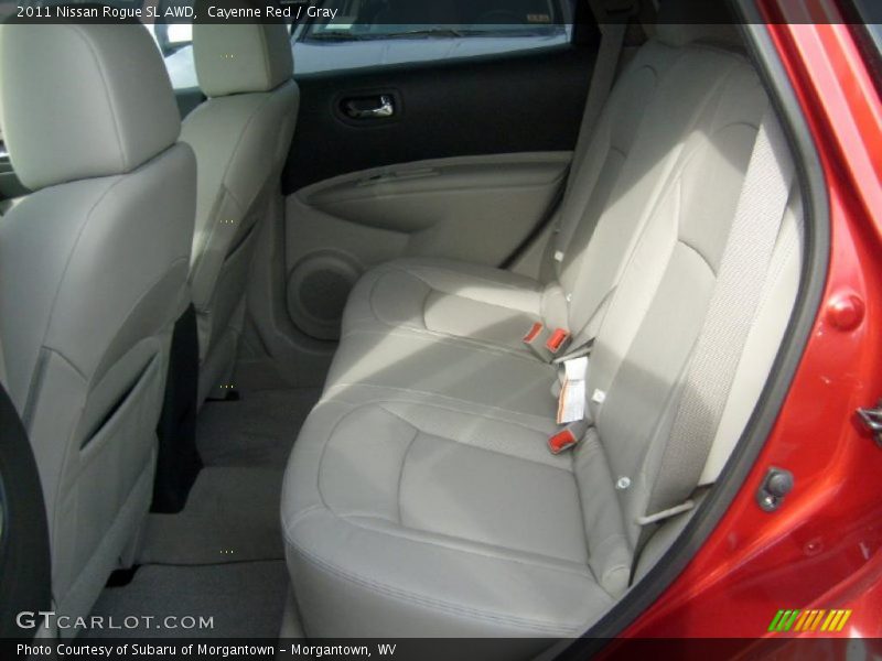 Cayenne Red / Gray 2011 Nissan Rogue SL AWD