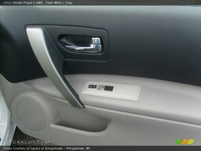 Pearl White / Gray 2011 Nissan Rogue S AWD