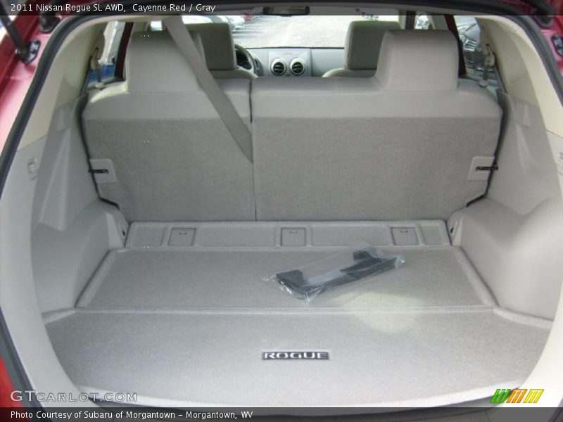 Cayenne Red / Gray 2011 Nissan Rogue SL AWD