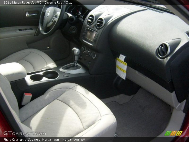 Cayenne Red / Gray 2011 Nissan Rogue SL AWD