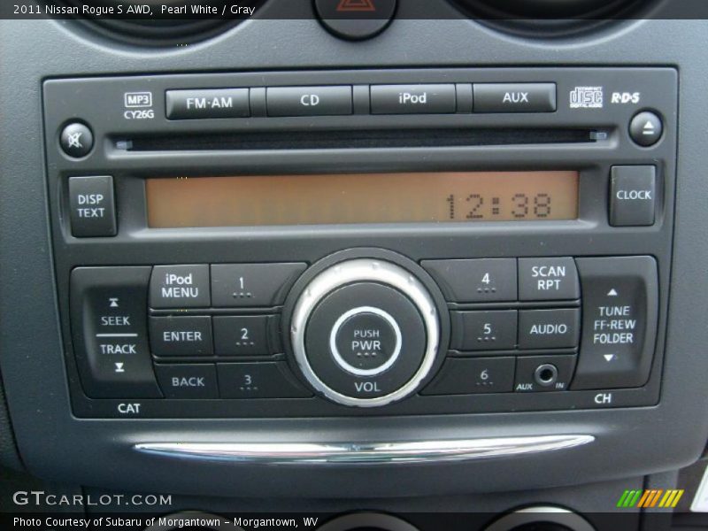 Pearl White / Gray 2011 Nissan Rogue S AWD