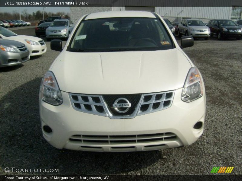 Pearl White / Black 2011 Nissan Rogue S AWD