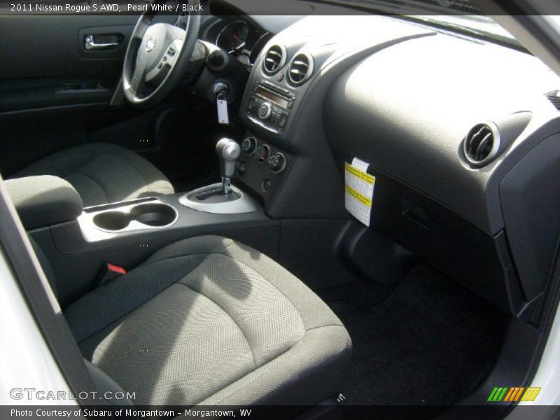Pearl White / Black 2011 Nissan Rogue S AWD