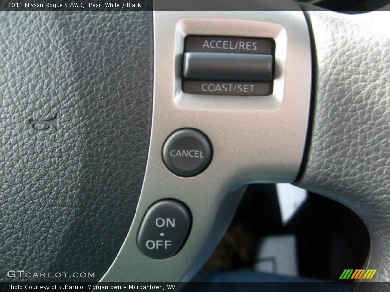 Pearl White / Black 2011 Nissan Rogue S AWD