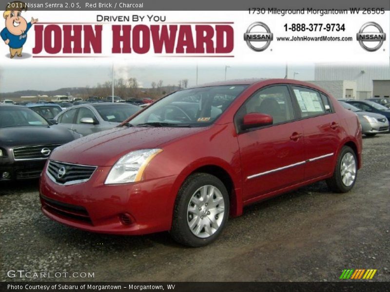 Red Brick / Charcoal 2011 Nissan Sentra 2.0 S