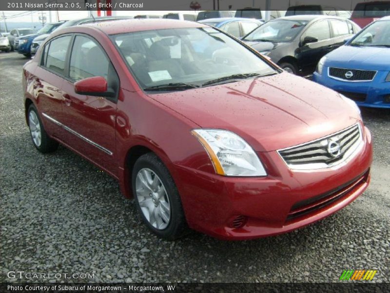 Red Brick / Charcoal 2011 Nissan Sentra 2.0 S