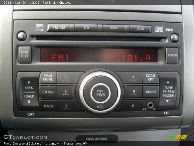 Red Brick / Charcoal 2011 Nissan Sentra 2.0 S