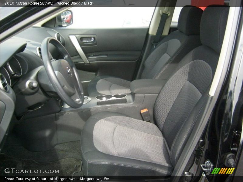 Wicked Black / Black 2010 Nissan Rogue SL AWD