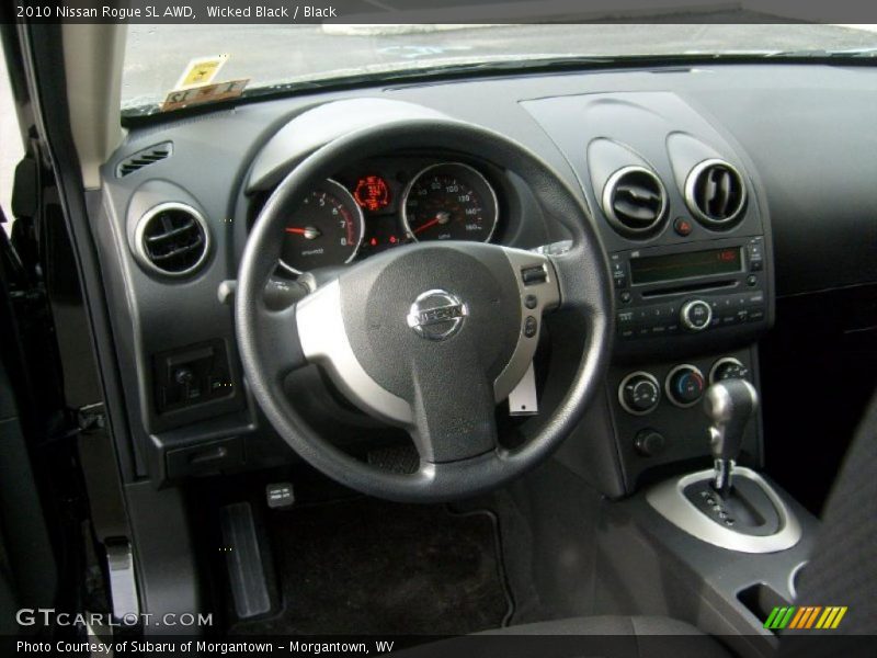 Wicked Black / Black 2010 Nissan Rogue SL AWD