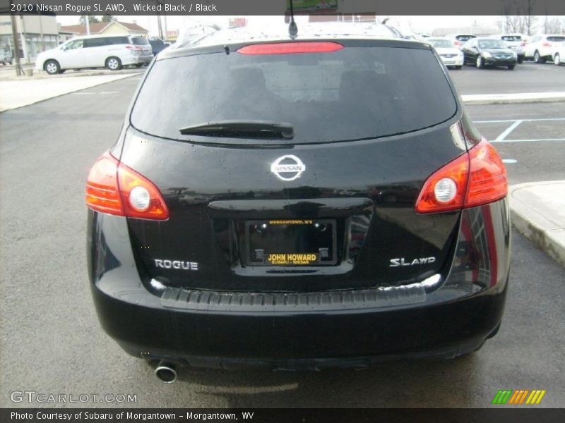 Wicked Black / Black 2010 Nissan Rogue SL AWD