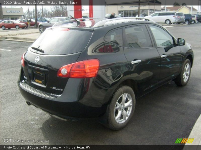 Wicked Black / Black 2010 Nissan Rogue SL AWD