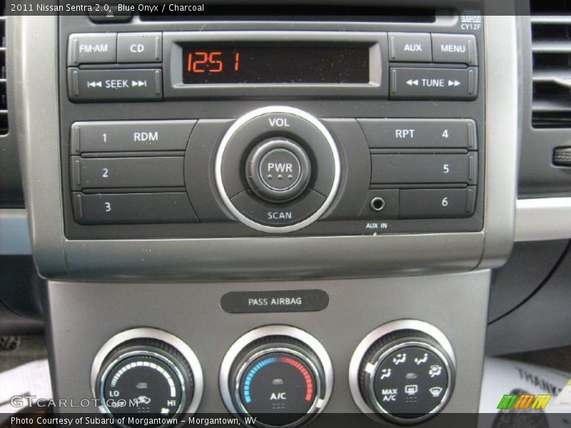 Blue Onyx / Charcoal 2011 Nissan Sentra 2.0