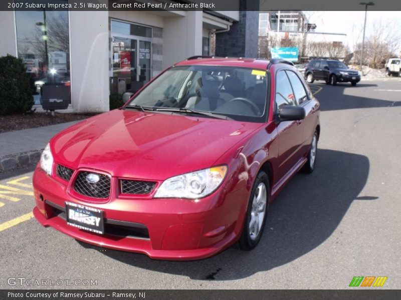 Garnet Red Pearl / Anthracite Black 2007 Subaru Impreza 2.5i Wagon