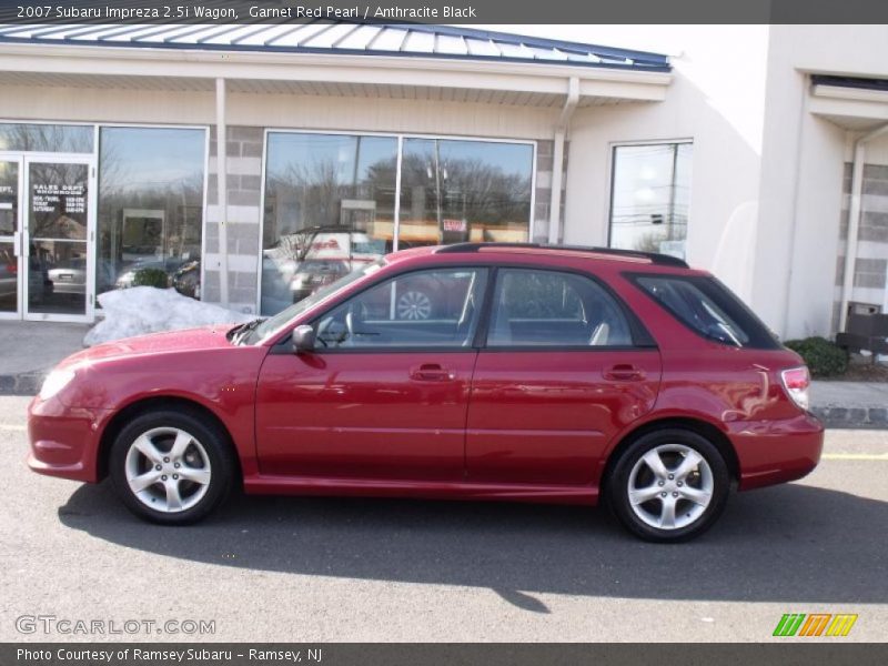 Garnet Red Pearl / Anthracite Black 2007 Subaru Impreza 2.5i Wagon