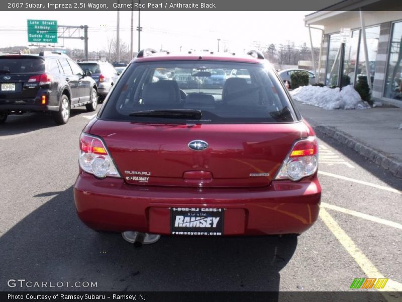 Garnet Red Pearl / Anthracite Black 2007 Subaru Impreza 2.5i Wagon