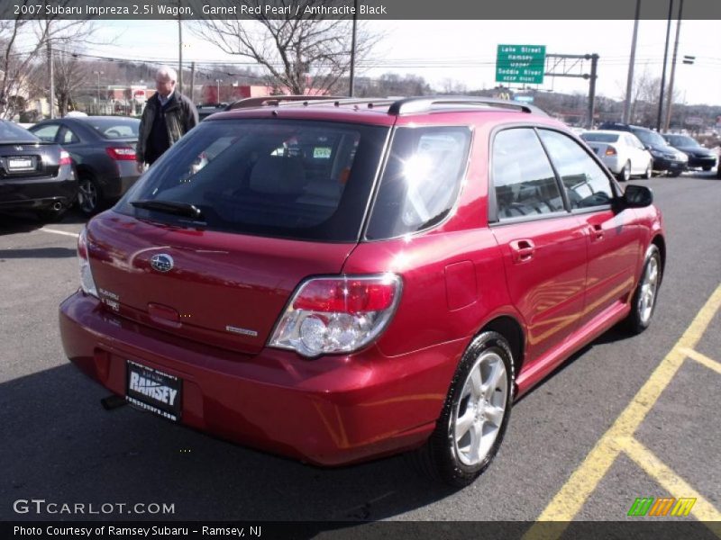 Garnet Red Pearl / Anthracite Black 2007 Subaru Impreza 2.5i Wagon