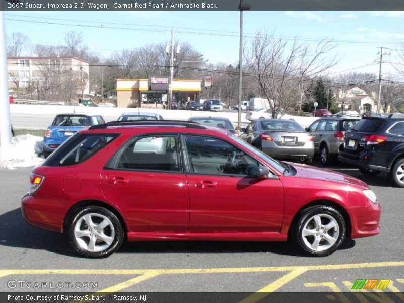 Garnet Red Pearl / Anthracite Black 2007 Subaru Impreza 2.5i Wagon