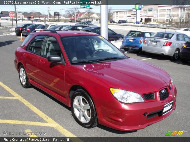 Garnet Red Pearl / Anthracite Black 2007 Subaru Impreza 2.5i Wagon