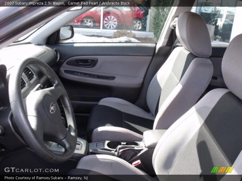Garnet Red Pearl / Anthracite Black 2007 Subaru Impreza 2.5i Wagon