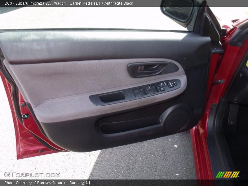 Garnet Red Pearl / Anthracite Black 2007 Subaru Impreza 2.5i Wagon
