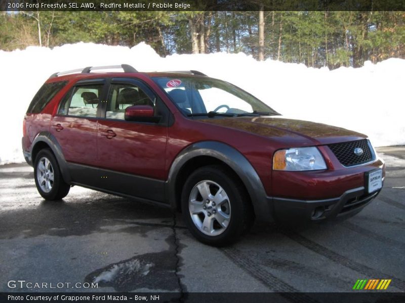 Redfire Metallic / Pebble Beige 2006 Ford Freestyle SEL AWD