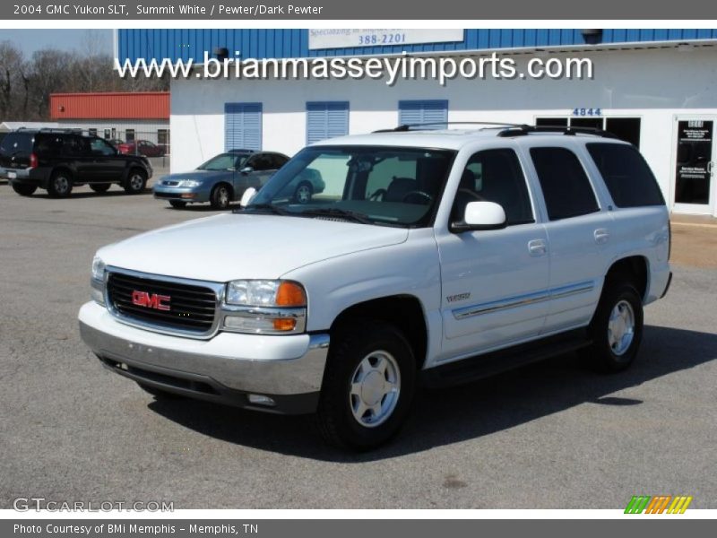 Summit White / Pewter/Dark Pewter 2004 GMC Yukon SLT